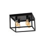 Opviq Kafes - 13743 Lámpara de araña de metal Negro